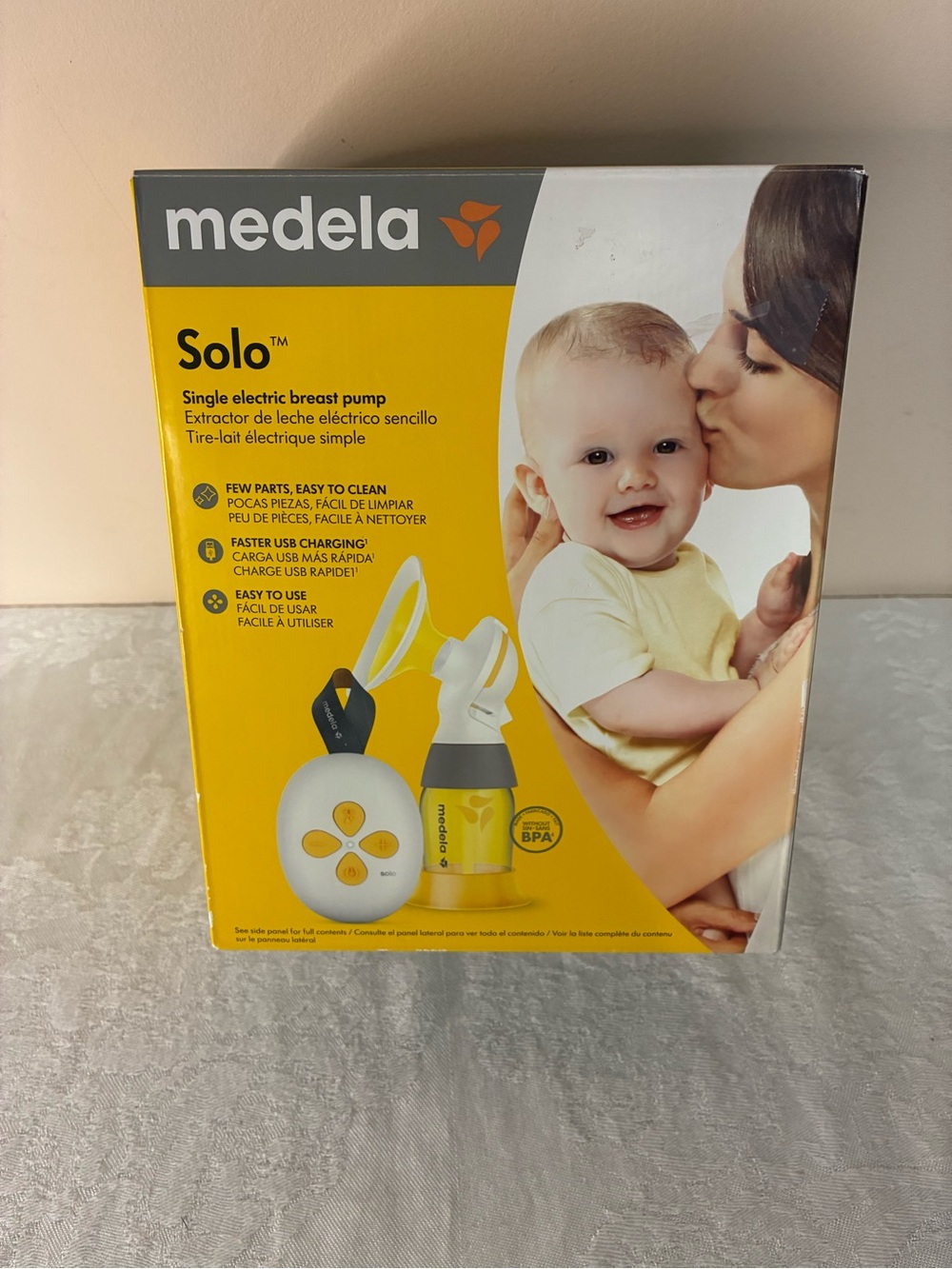 Medela Solo Single Electric Baby Feeding Portable Breast Milk Pump + Extra’s